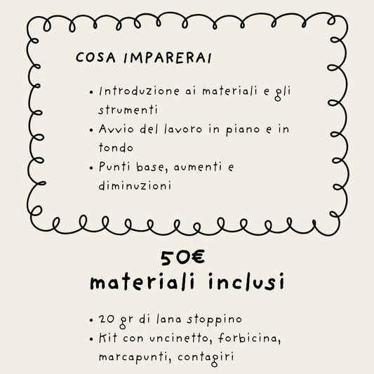 WORKSHOP personale RCS - CROCHET FORM 0 TO HERO (12:30 alle 13:30)