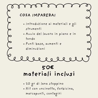 WORKSHOP personale RCS - CROCHET FORM 0 TO HERO (12:30 alle 13:30)