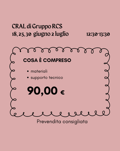 WORKSHOP Pausa pranzo x CRAL rcs - granny squares