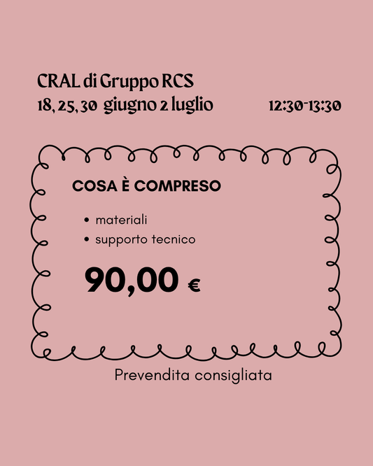 WORKSHOP Pausa pranzo x CRAL rcs - granny squares